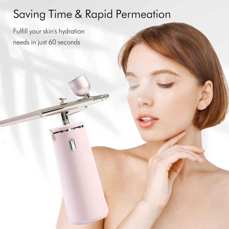 Microtree Nano Facial Sprayer High Pressure, Oxygen Facial Machine Rechargeable Fine Mister Portable Facial Steamer Mist for Face Hydrating Skin Care Facial SPA at Home - Image 2
